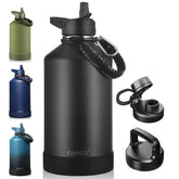CIVAGO front view of gallon bottle showing powder-coat grip and label benefit: durable hydration