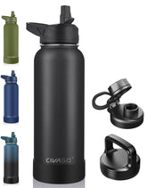 CIVAGO botella 40 oz frontal, diseño robusto y capacidad grande