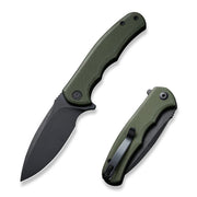 CIVIVI Mini Praxis front view showing blade and OD green handle for reliable carry
