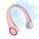 CIVPOWER neck fan front view shows wearable cooling and fashion