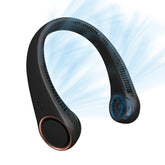 CIVPOWER neck fan front view showing sleek wearable design and hands-free cooling benefit