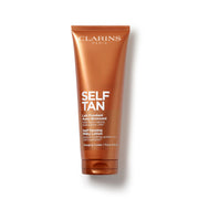 Clarins bote frontal mostrando la presentación y beneficio de bronceado natural