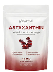 ClarityMD front packaging showing product name and 30 softgels, clear benefit of quality