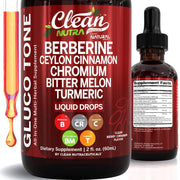 Clean Nutraceuticals bottle front showing product branding and clear dropper for ease