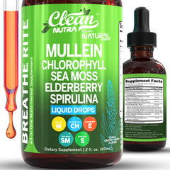 Clean Nutraceuticals frasco Breathe Rite frente mostrando etiqueta clara y tamaño