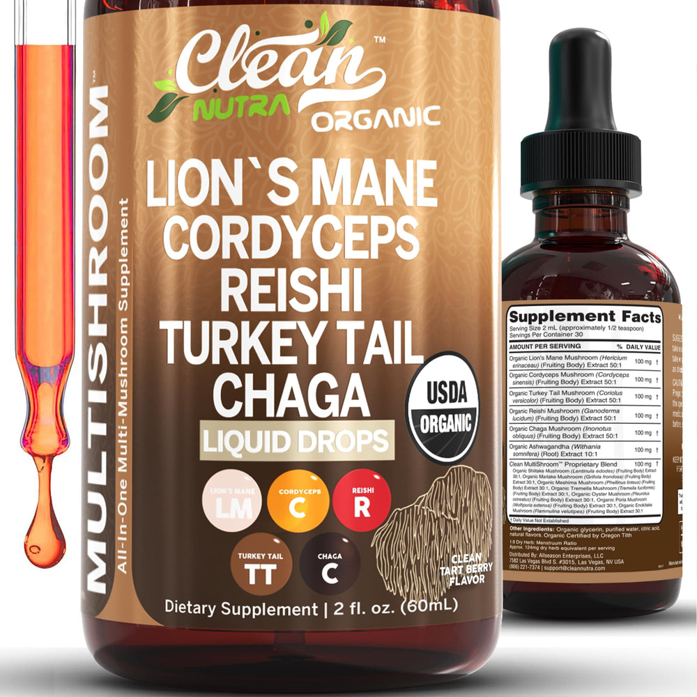 Clean Nutraceuticals frasco frontal mostrando etiqueta clara y beneficios