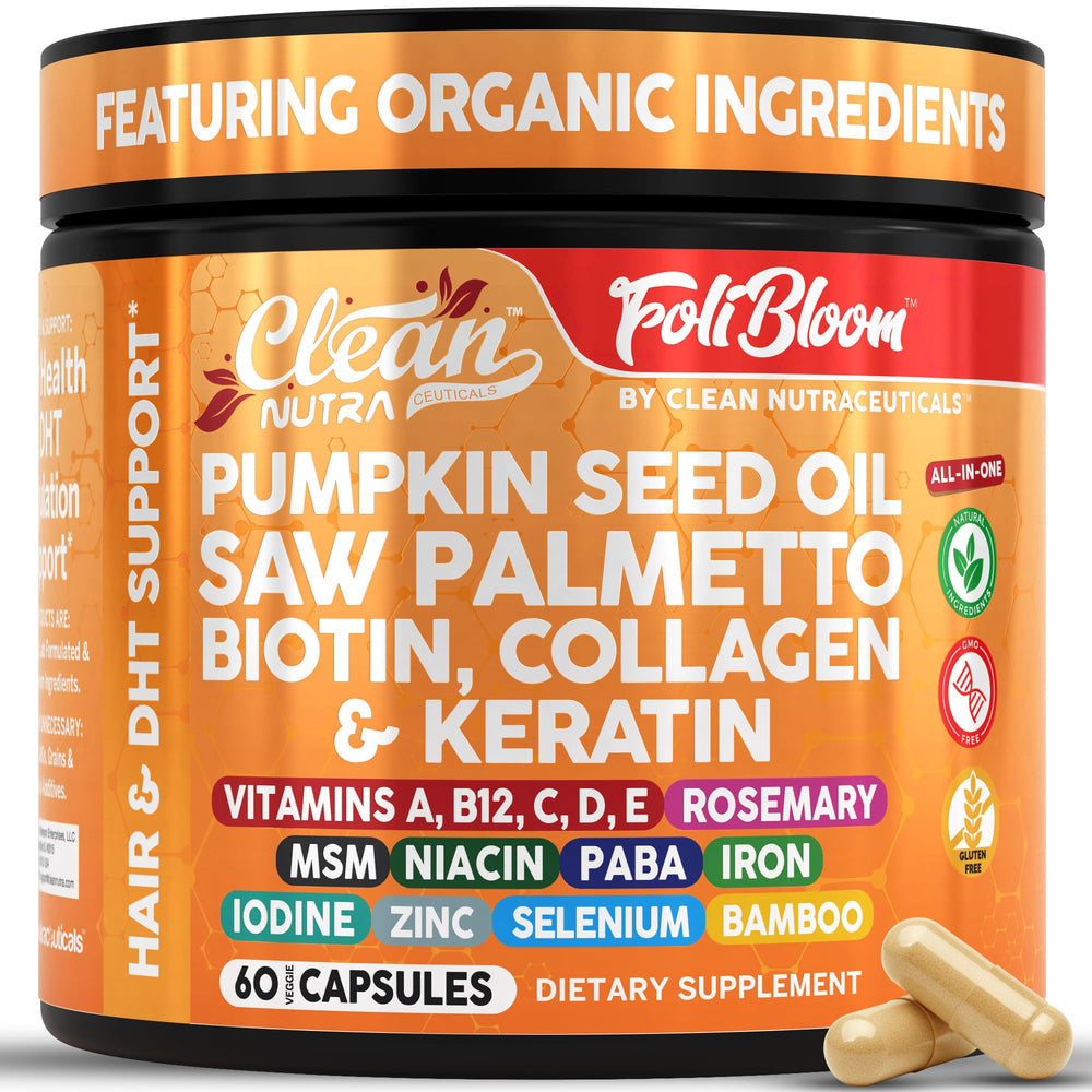 Clean Nutraceuticals frasco frontal mostrando 60 cápsulas y beneficios