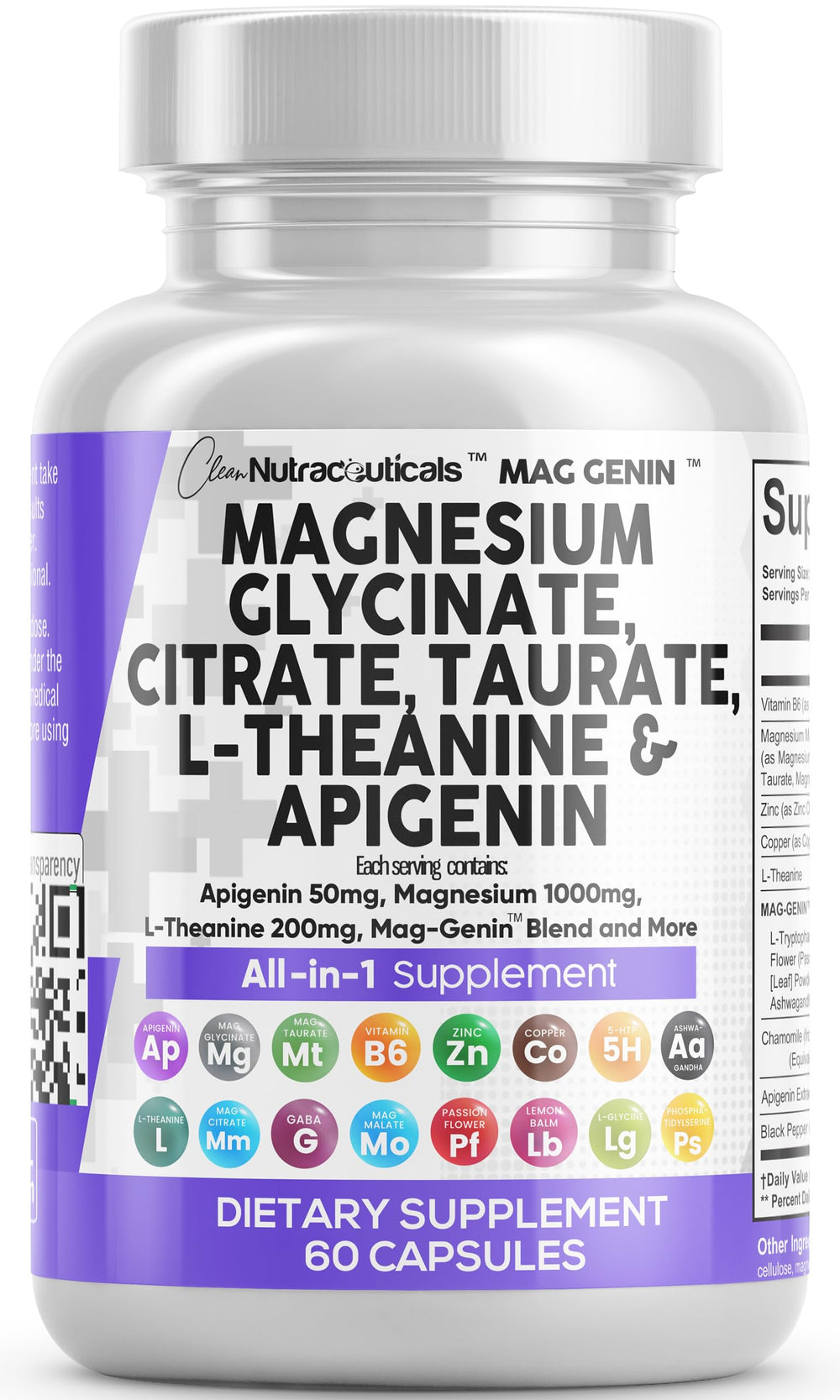 Clean Nutraceuticals frente del producto mostrando diseño y claridad