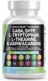Clean Nutraceuticals front label showing CalmAgain blend and benefits