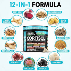 Clean Nutraceuticals ingredientes secos: maca, ashwagandha y seamoss