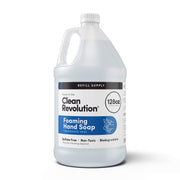 Clean Revolution front label on 128 fl oz jug showing unscented benefit