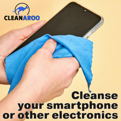 Cleanaroo detalle de la etiqueta con información del producto y pureza