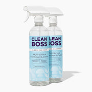 CleanBoss vista frontal del envase y etiqueta clara, transmite confianza