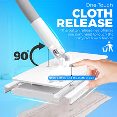 CleanMattix cabezal giratorio 360 grados para alcanzar esquinas y mover fácil