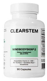 CLEARSTEM frasco delantero mostrando 90 cápsulas y descripción clara