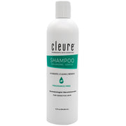 Cleure botella frontal mostrando diseño y beneficio limpieza suave