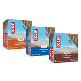 CLIF BAR pack frontal mostrando las tres variedades y conveniencia