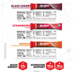 Clif Bloks sobres individuales listos para llevar y facilitar el consumo en ruta