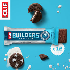 CLIF BUILDER'S barra dentro de mochila de gimnasio lista para post-entreno