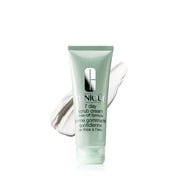 Clinique front packaging showing product tube and brand, clearer skin benefit