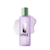 Clinique Clarifying Lotion 2 front bottle shows packaging and gentle exfoliation benefits