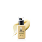 Clinique front packaging showing bottle and SPF benefit
