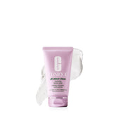 Clinique front packaging of foaming face wash showing bottle benefit: gentle cleansing