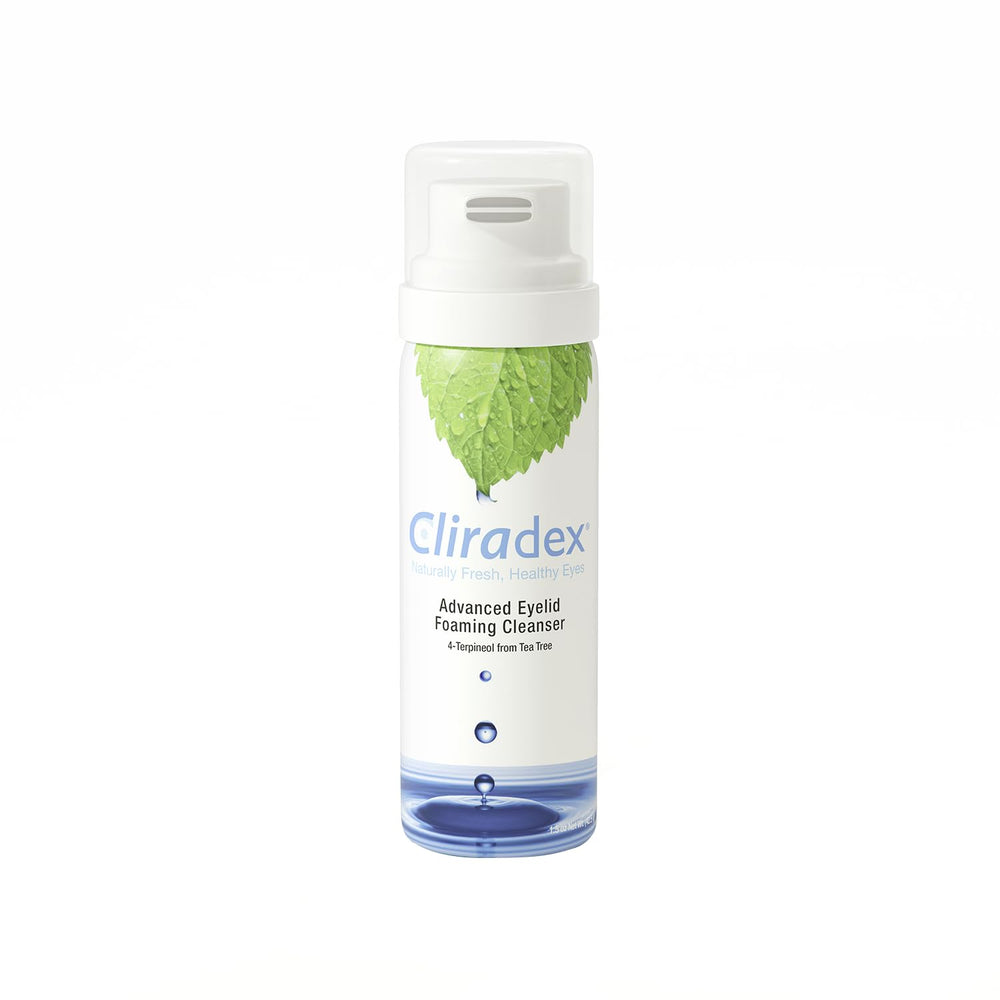 Cliradex front packaging showing bottle for clear daily lid hygiene benefit