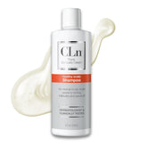 CLn champú frontal frasco mostrando 237 ml y etiquetado clínico beneficios