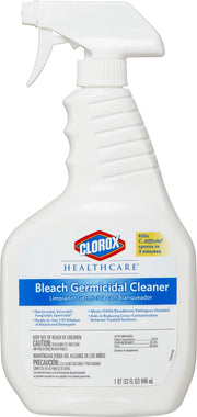 Clorox Healthcare envase frontal mostrando marca y formato de 32 oz, confianza institucional