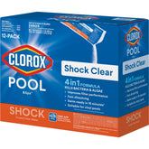 CLOROX Pool&Spa front packaging showing product and benefits