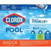 Clorox Pool&Spa front packaging showing product and benefits