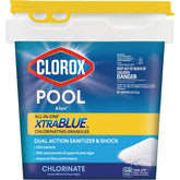 CLOROX Pool&Spa front packaging showing 6 lb tub for easy storage and dosing