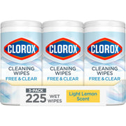 Clorox toallitas paquete frontal mostrando el sello Safer Choice y conveniencia