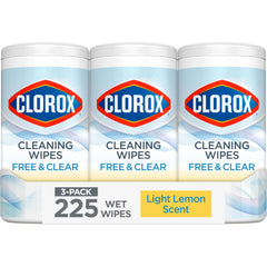 Clorox toallitas paquete frontal mostrando el sello Safer Choice y conveniencia