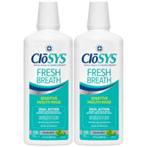 CloSYS bottle front view showing gentle mint packaging and long-lasting freshness