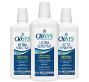 CloSYS frontal del empaque mostrando el envase y beneficio de limpieza suave