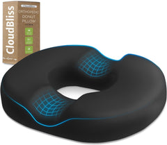 CloudBliss cojín donut frontal mostrando forma ergonómica y comodidad