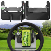 CLUBRALLY front view mounted on steering wheel showing secure fit and visibility