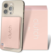 Clutch Pro front packaging showing pink power bank and branding for stylish portability