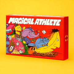 CMYK Magical Athlete double-sided board layout showing two tracks for replayability