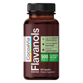 CocoaVia front bottle view showing supplement benefits and vegan label