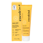 Cocokind frente del envase mostrando el tamaño práctico y protección SPF 32