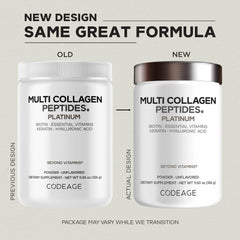 Codeage polvo en cuchara medidora preparado para mezclar