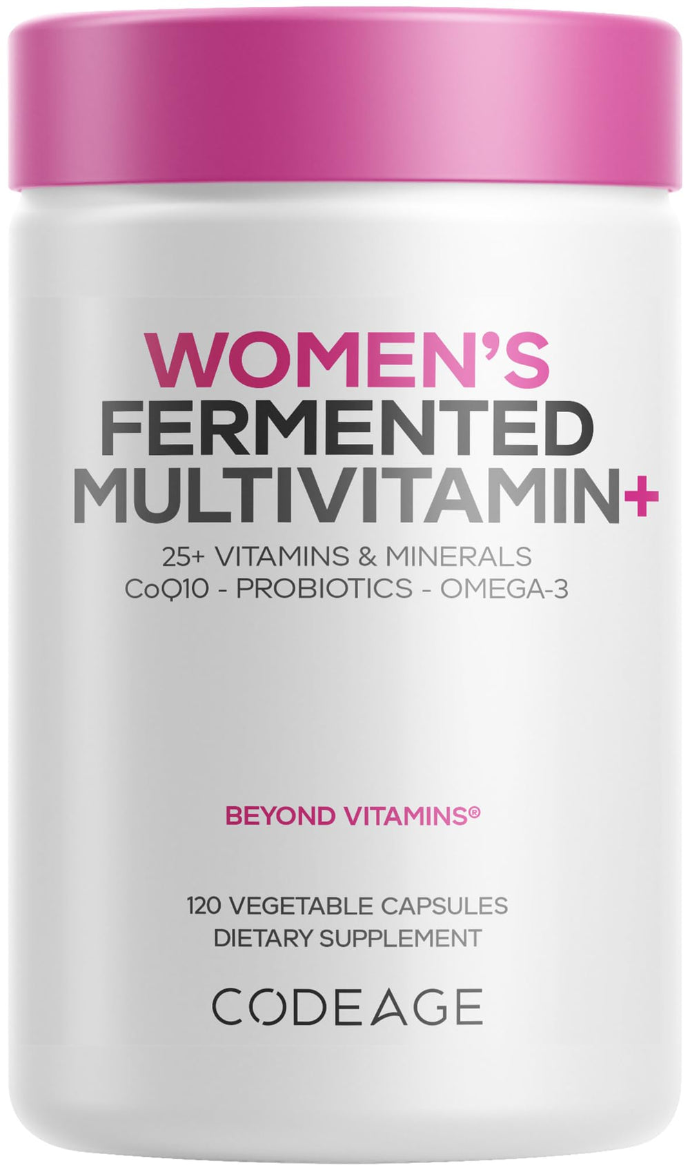 Codeage front packaging showing full bottle and supplement name for clear product identification