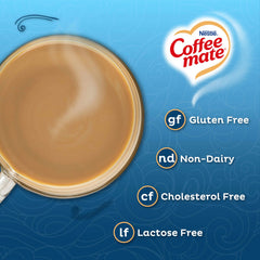Coffee Mate crema en uso vertida en taza para sabor y suavidad inmediata