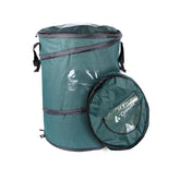 Coghlan's front view pop-up trash can showing spacious capacity and quick setup benefit