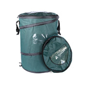Coghlan's front view pop-up trash can showing spacious capacity and quick setup benefit