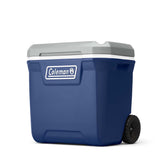 Coleman front view closed lid showing rugged shell and portability benefit