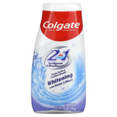 Colgate pack frontal de 4 unidades mostrando el diseño y beneficio blanqueador